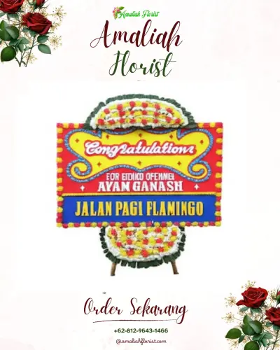 Bunga Papan Congratulation di Clumprit
